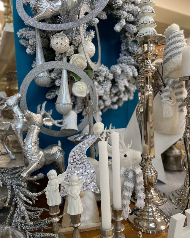 Silver elegant Christmas decoration